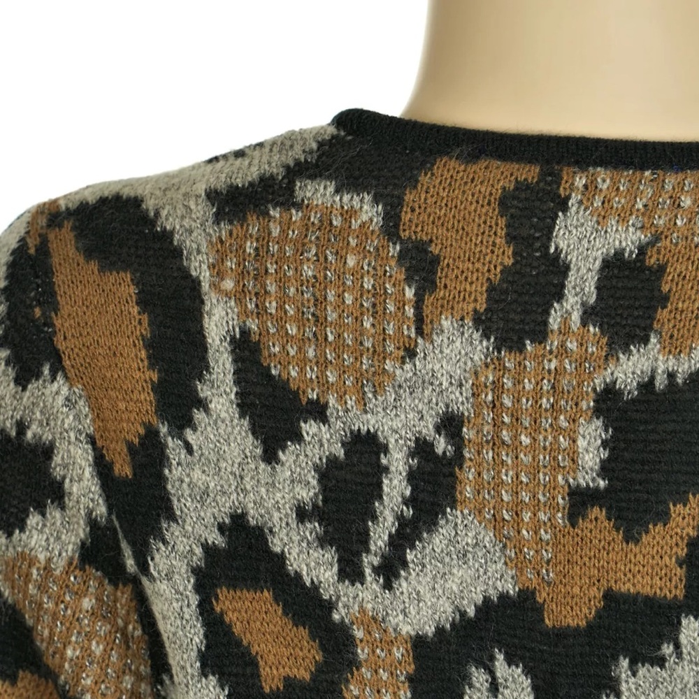 Apt. 9 Women's Open Front Black & Tan Leopard Pri… - image 6